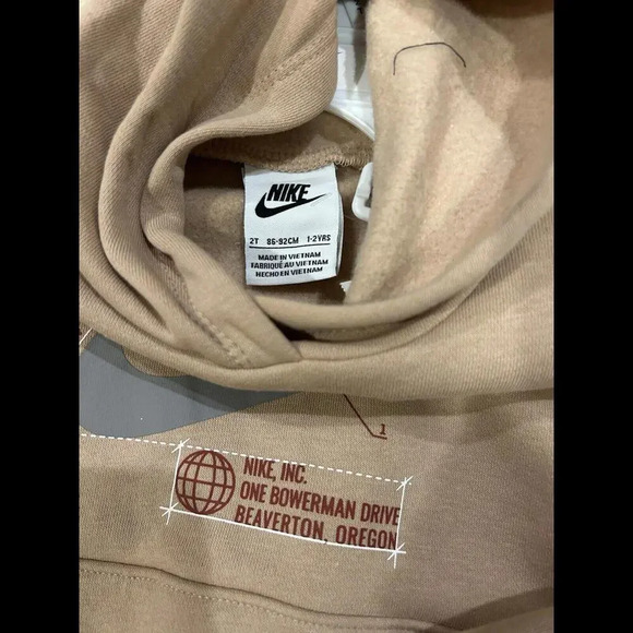 Nike Boys 2pc Set Sweatshirt & Sweatpants Hemp Logo Pullover & Jogger Toddler 2T - Picture 2 of 6